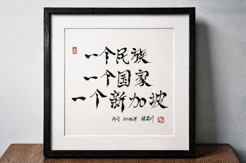 Calligraphy by Mr Lim Him Chuan, DBS Singapore Country Head & Group Executive, and a Private Lunch for 8 Persons