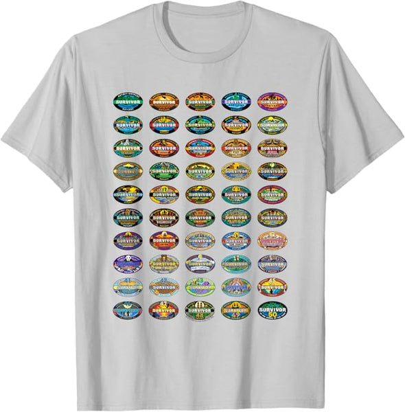 Survivor 50 Seasons of Survivor Officially Licensed T-Shirt
