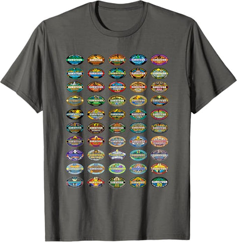 Survivor 50 Seasons of Survivor Officially Licensed T-Shirt
