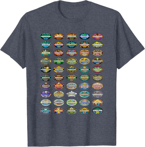Survivor 50 Seasons of Survivor Officially Licensed T-Shirt