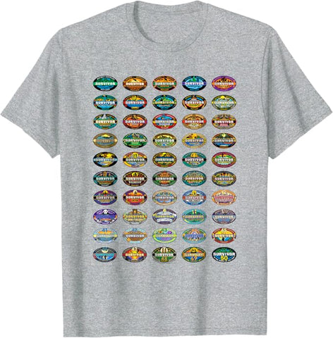 Survivor 50 Seasons of Survivor Officially Licensed T-Shirt