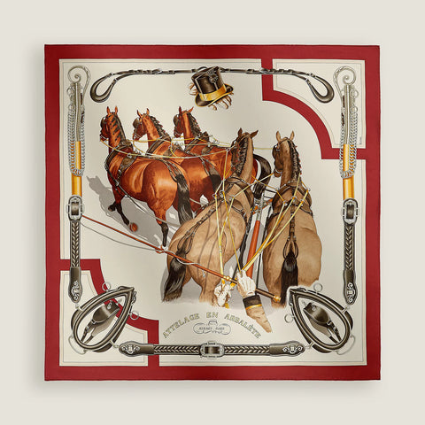 Hermès Grand Galop Silk Scarf