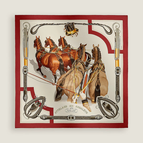 Hermès Grand Galop Silk Scarf