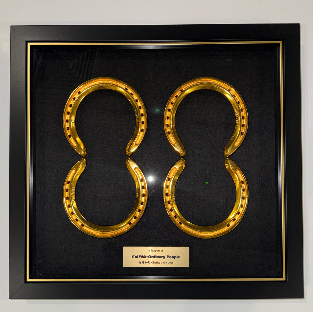 22K Gold-Plated Double Fortune Horseshoe
