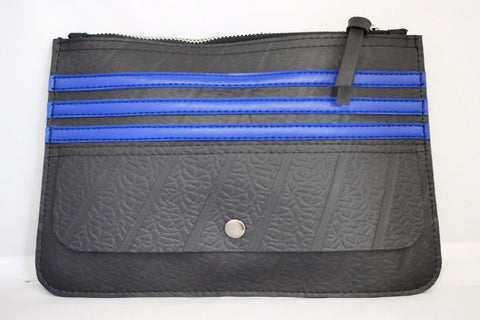 Blue Stripes Trinity Clutch
