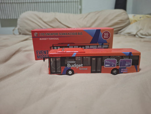 1/110 Singapore Scania K230UB Bus (Changi Airport Budget Terminal) – PC974J