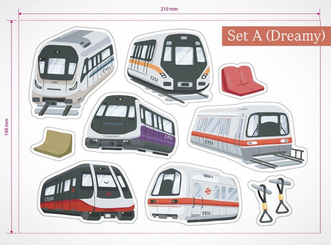 MR TRAINS Sticker Collection (Set of 2)