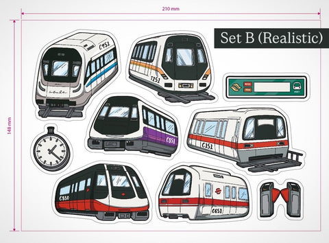 MR TRAINS Sticker Collection (Set of 2)
