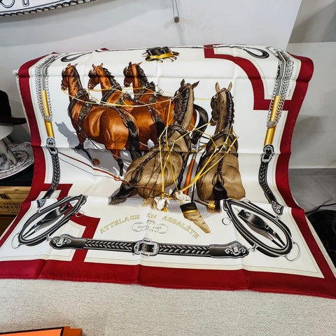 Hermès Grand Galop Silk Scarf