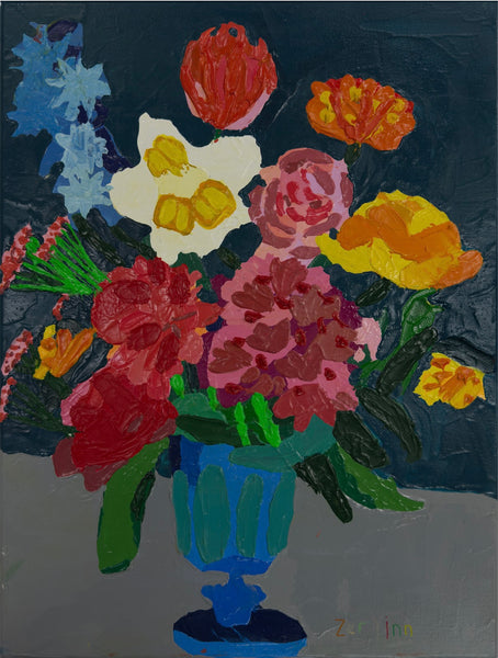 Vase of Joy (Acrylic on Canvas) — Lai Zer Yinn